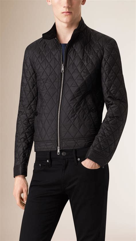 burberry reversible harrington jacket|burberry diamond quilted jacket men's.